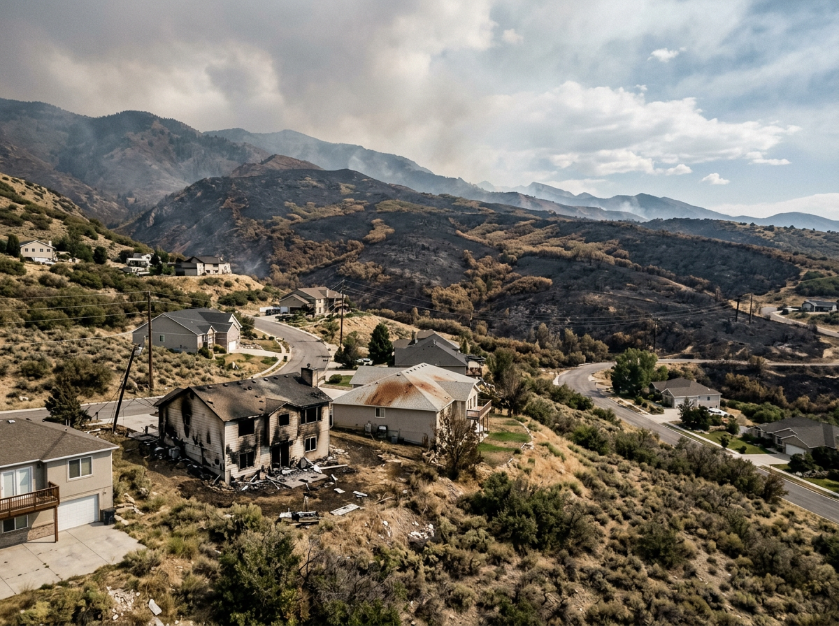 How Wind-Driven Fires Affect Homes on Payson’s East Bench